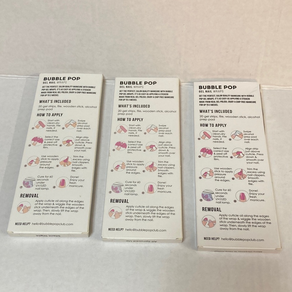 Bubble Pop Gel Nail Stickers Set - Picture 3 of 6